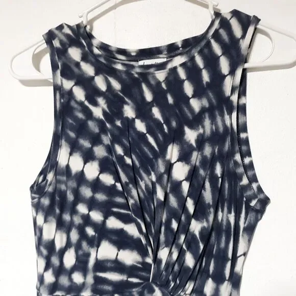 Love Fire Womens Summer Dress Blue White XS sleeveless juniors - Picture 2 of 7
